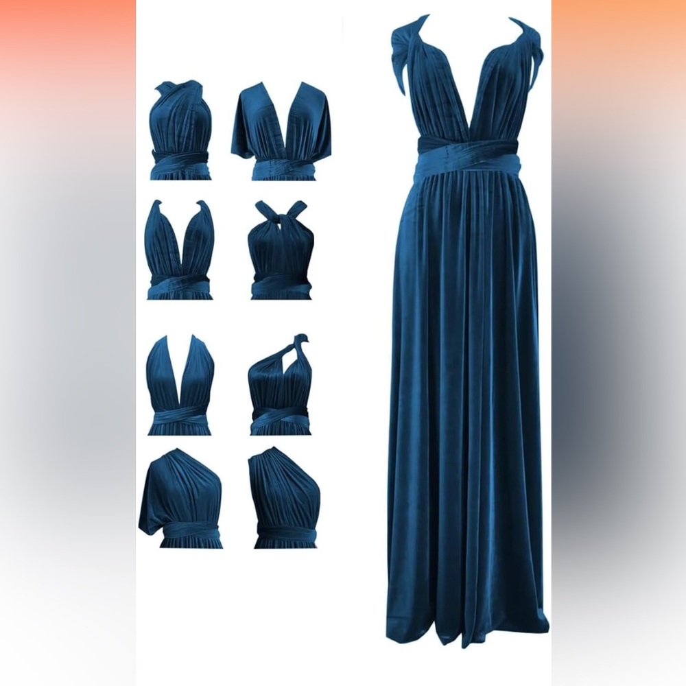 Plus size velvet infinity dress